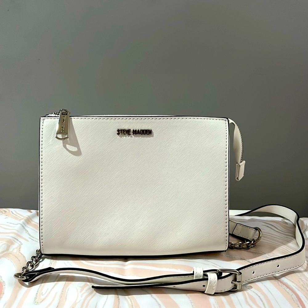 Steve Madden White Crossbody Bag